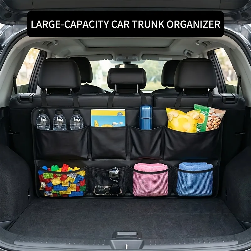Large Car Trunk Storage Organizer