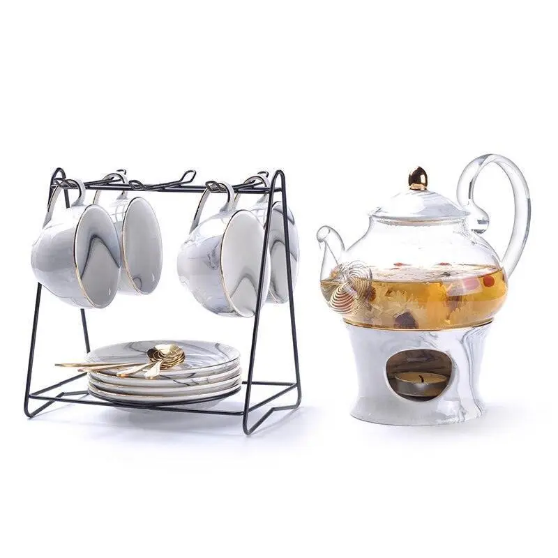 Porcelain Luxurious Tea Set Table