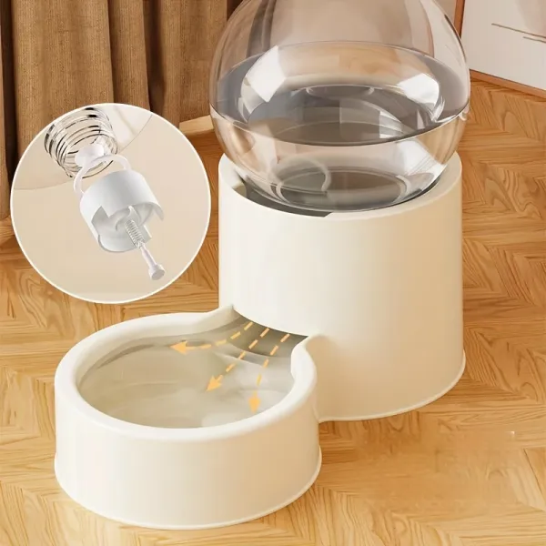 2 Pcs Bubble Design Pet Feeder
