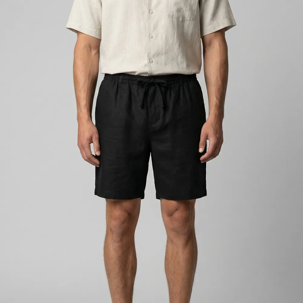 Workday Linen Shorts
