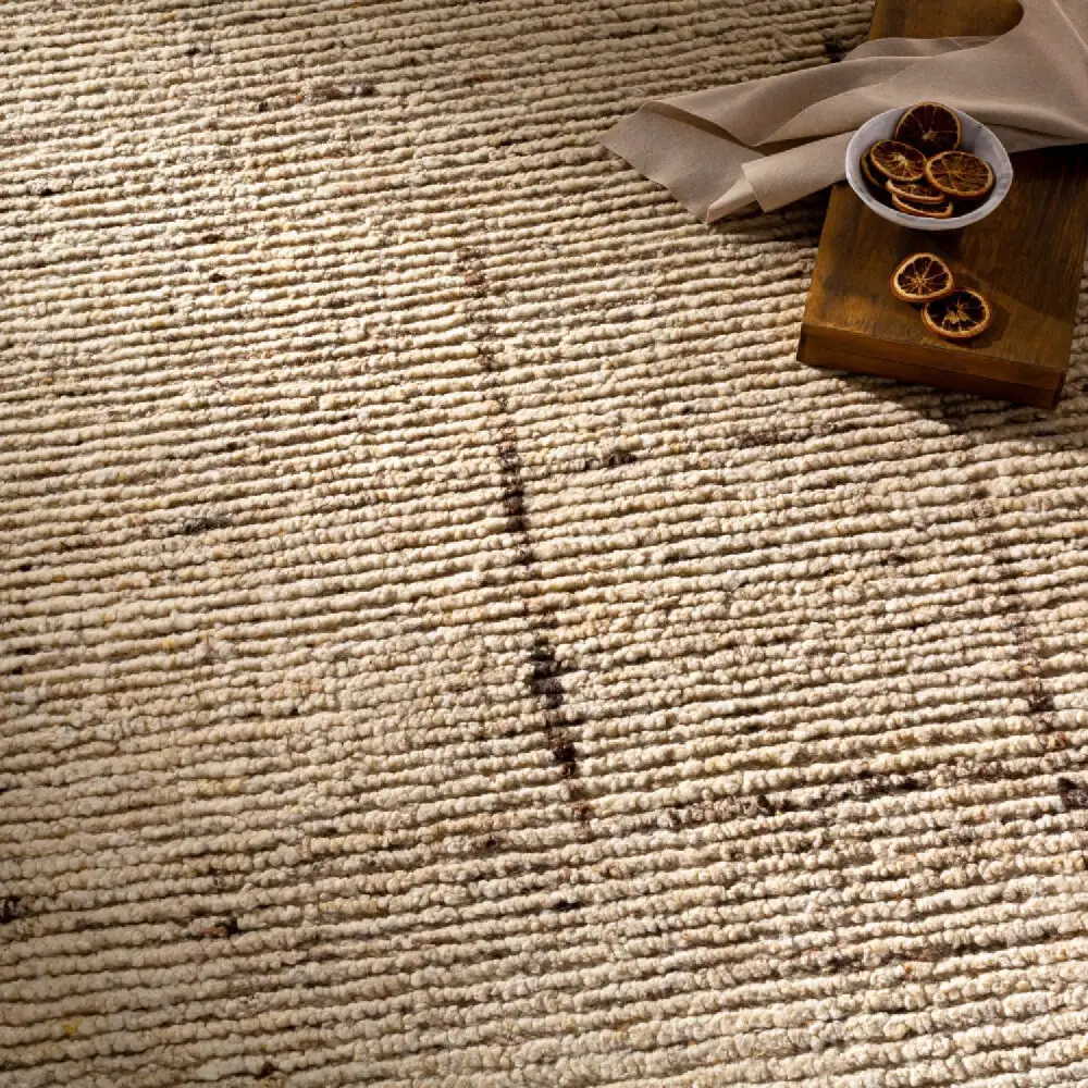 Textured Hand-Knotted Wool Carpet