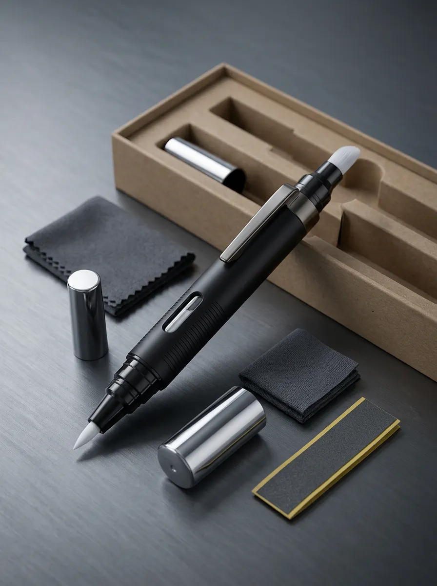 Chrome Mirror Finish Refillable Marker Pen