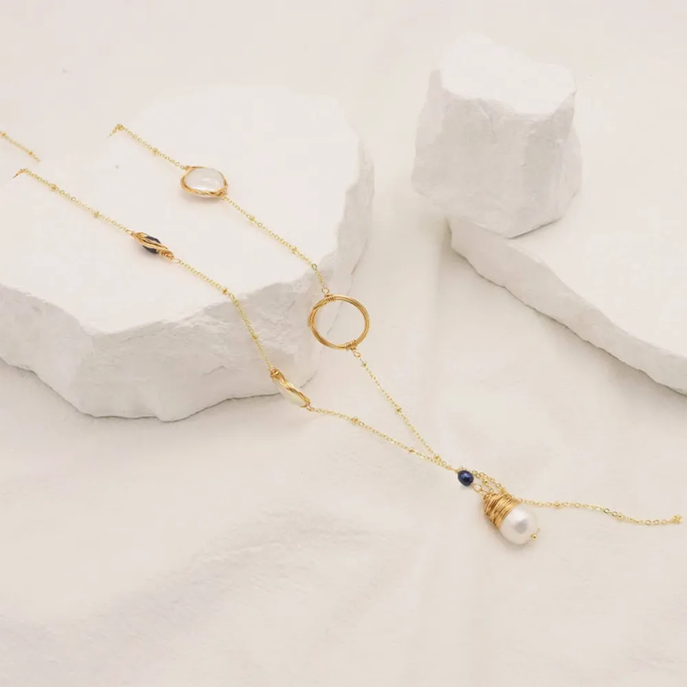 Charm Pearl Necklace
