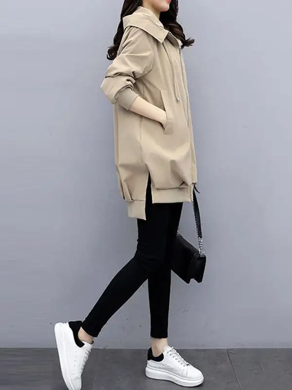 Hooded Zip Front Jacket Essential
