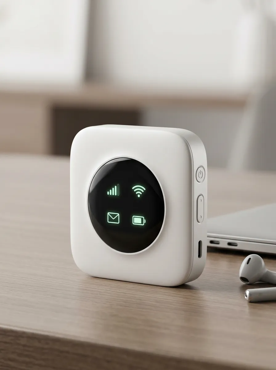 Portable WiFi Hotspot with Status Display