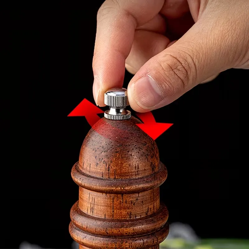 Manual Glass & Wood Spice Grinder