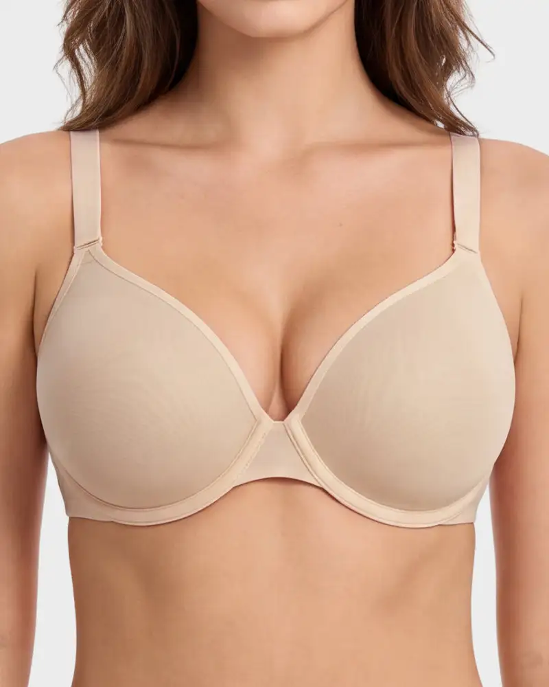 Seamless Mesh Unlined Underwire Bra