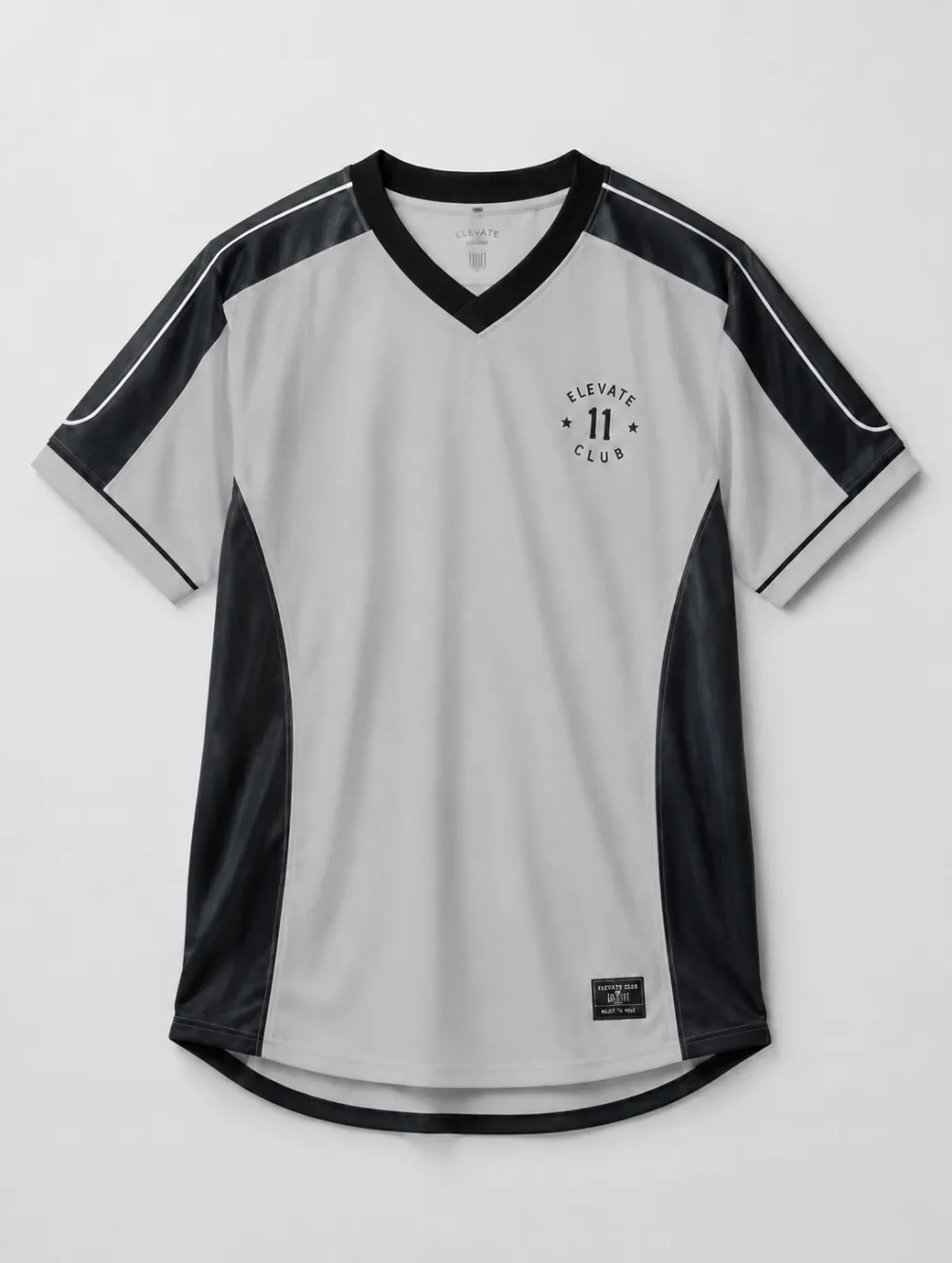 Unisex Elevate Club 11 Logo Graphic Printed V-Neck Jersey Shirt