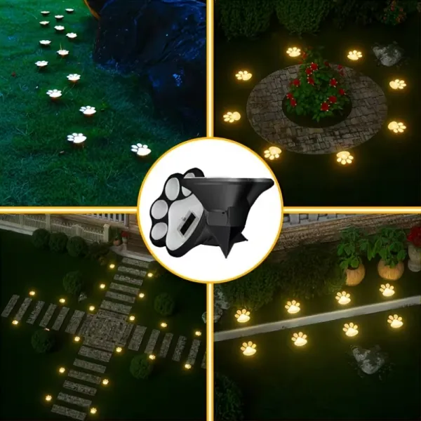 Cute Cat Paw Solar Garden Lights
