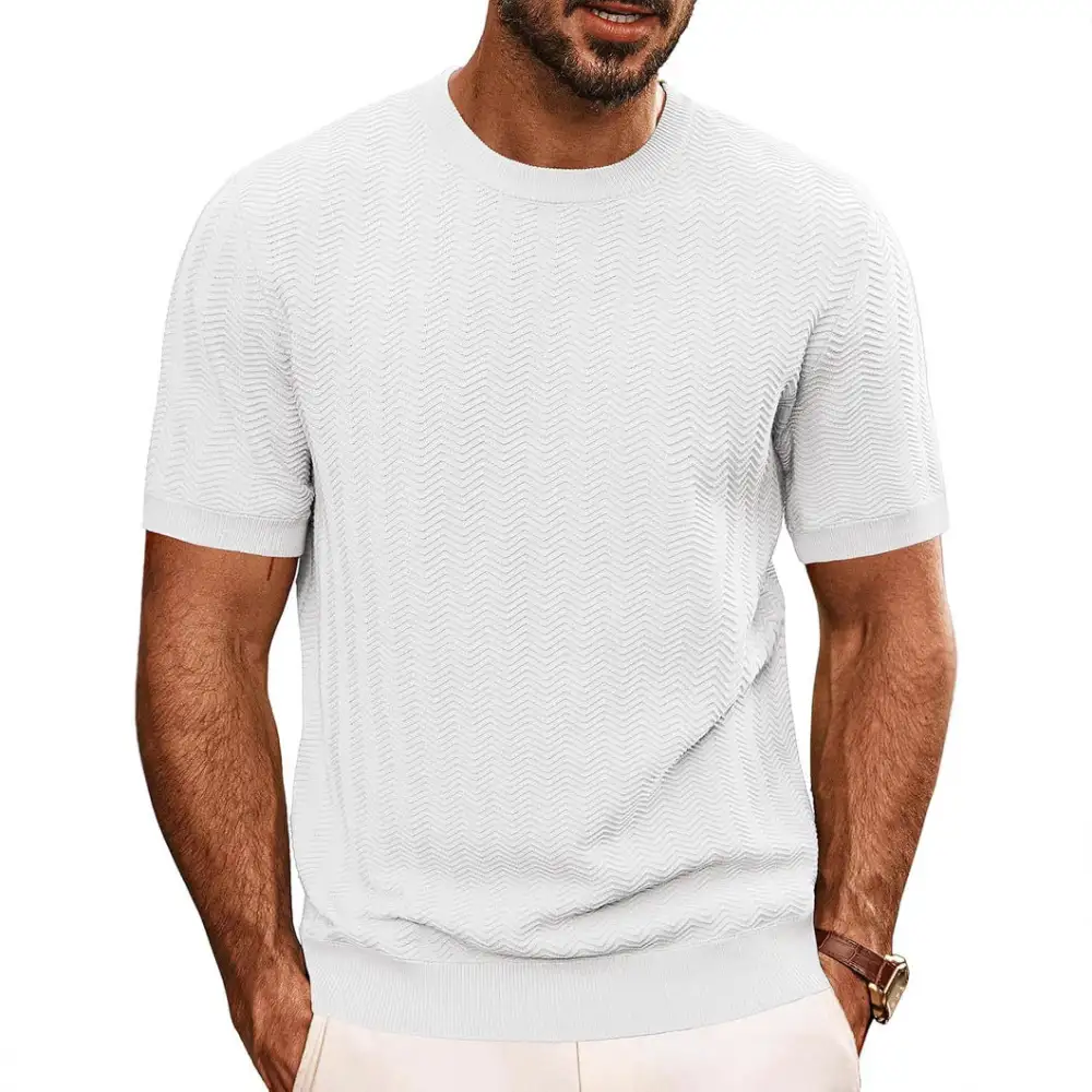 Men's Structured Round Neck T-Shirt