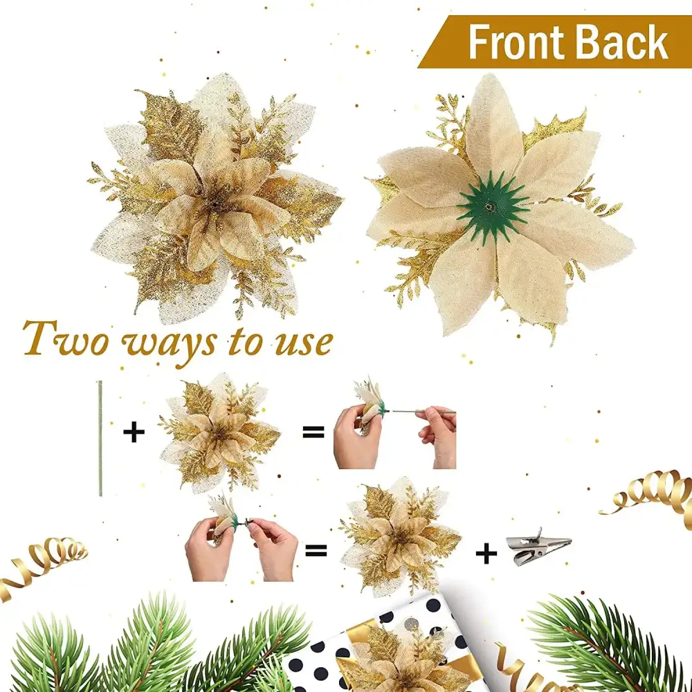 Woven Floral Artificial Decorative Botanical Accent