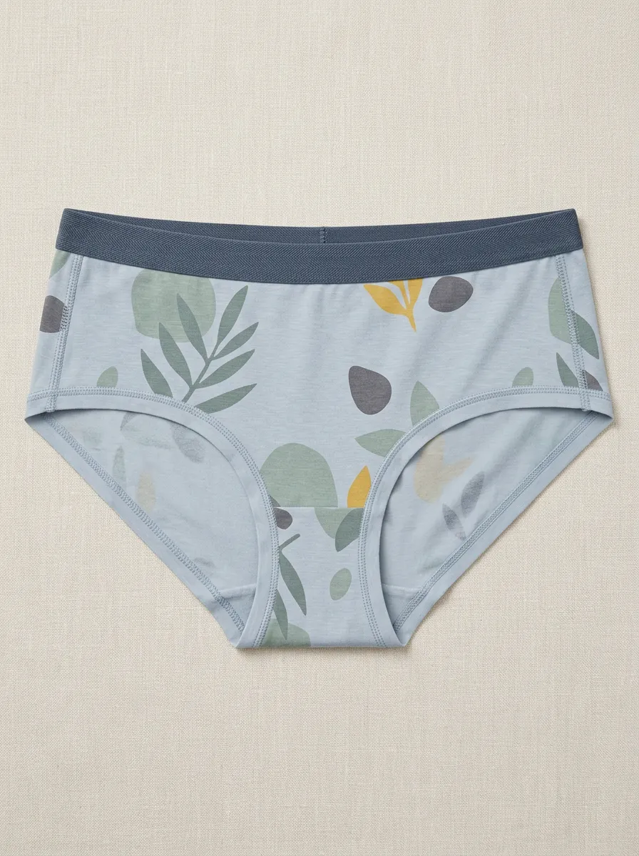 Women's Leaf Botanical Printed Underwear