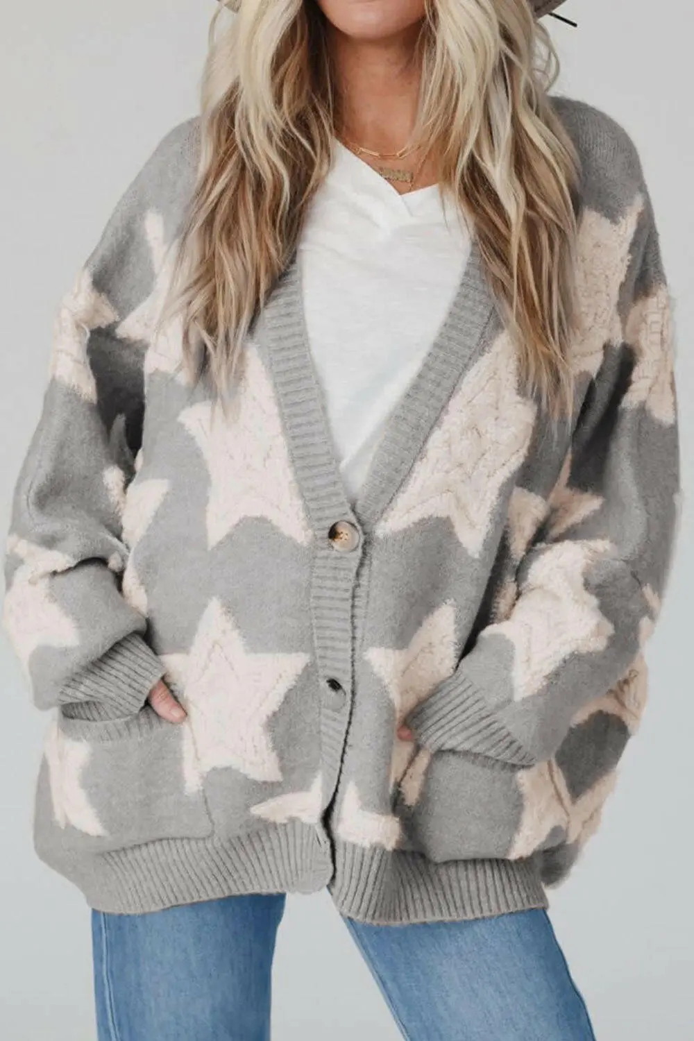 Long Sleeve Button Front Cardigan