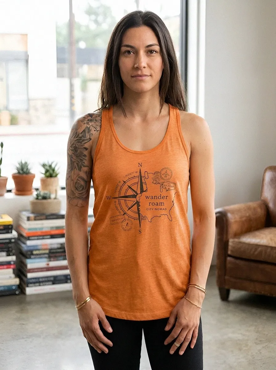 Travel Lover Compass Tank Top Classic
