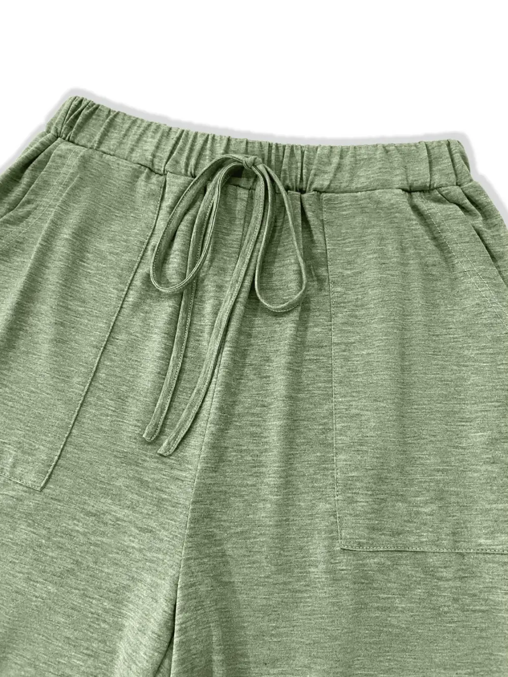 Relaxed Tied Wide Leg Pants With Pocket