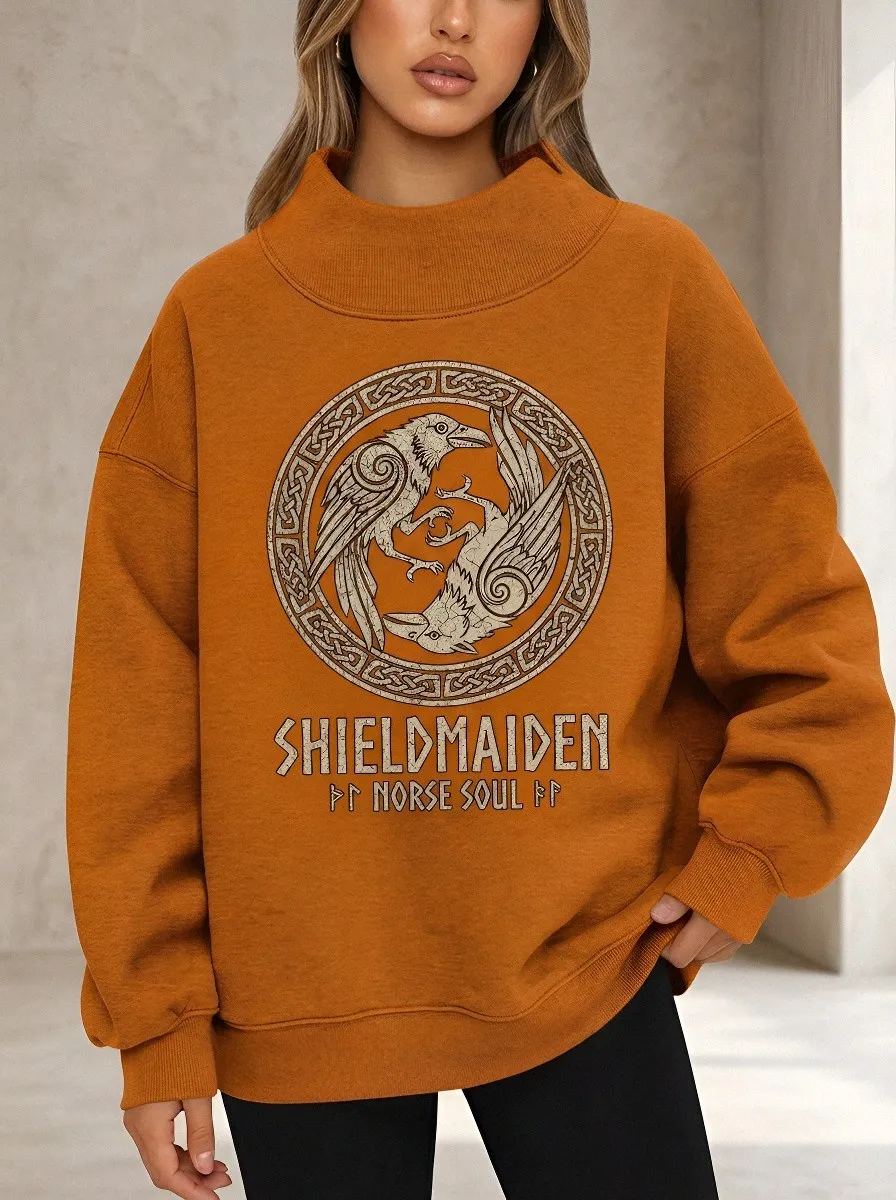 Viking Shieldmaiden Raven Sweatshirt