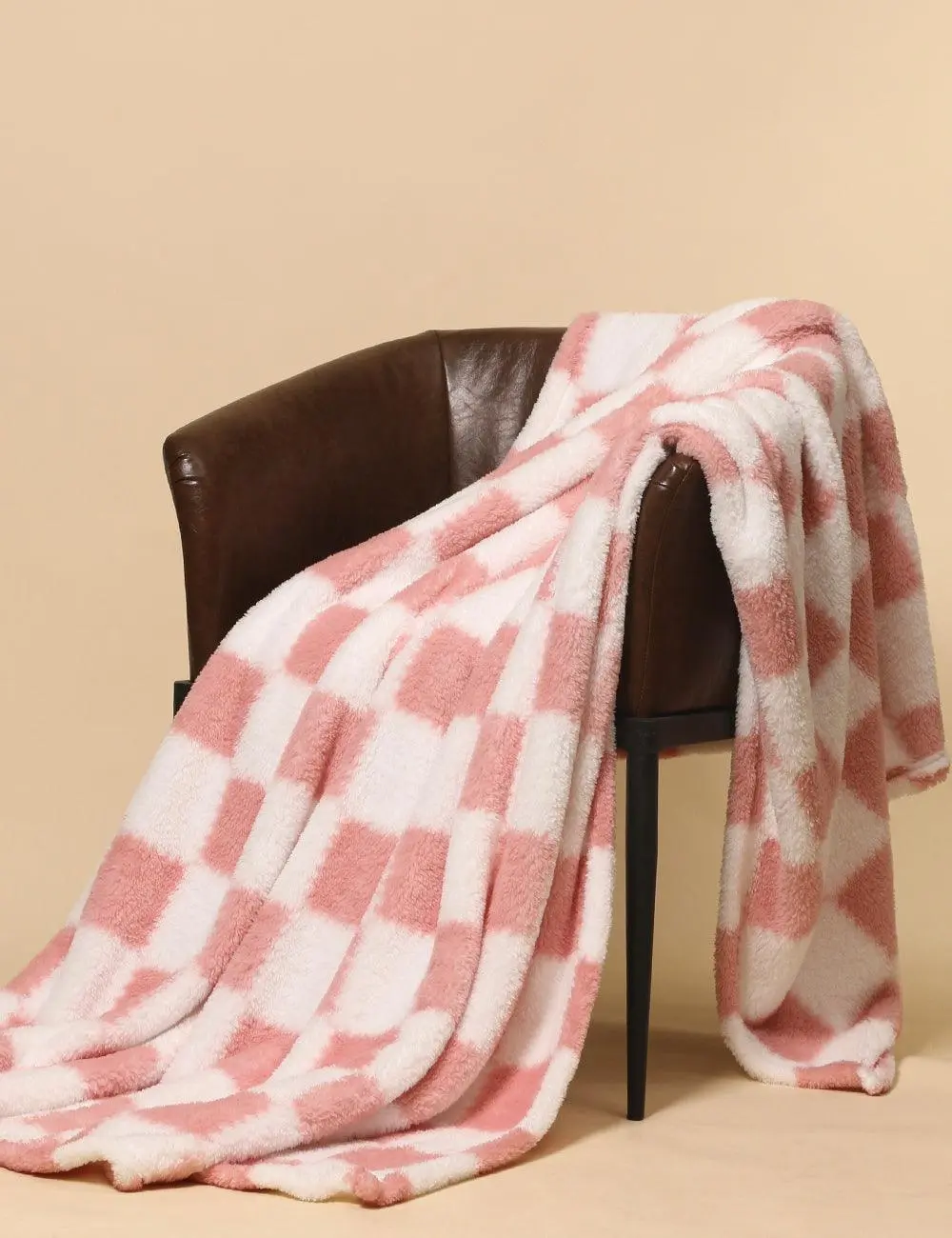 Soft Color Block Fleece Blanket