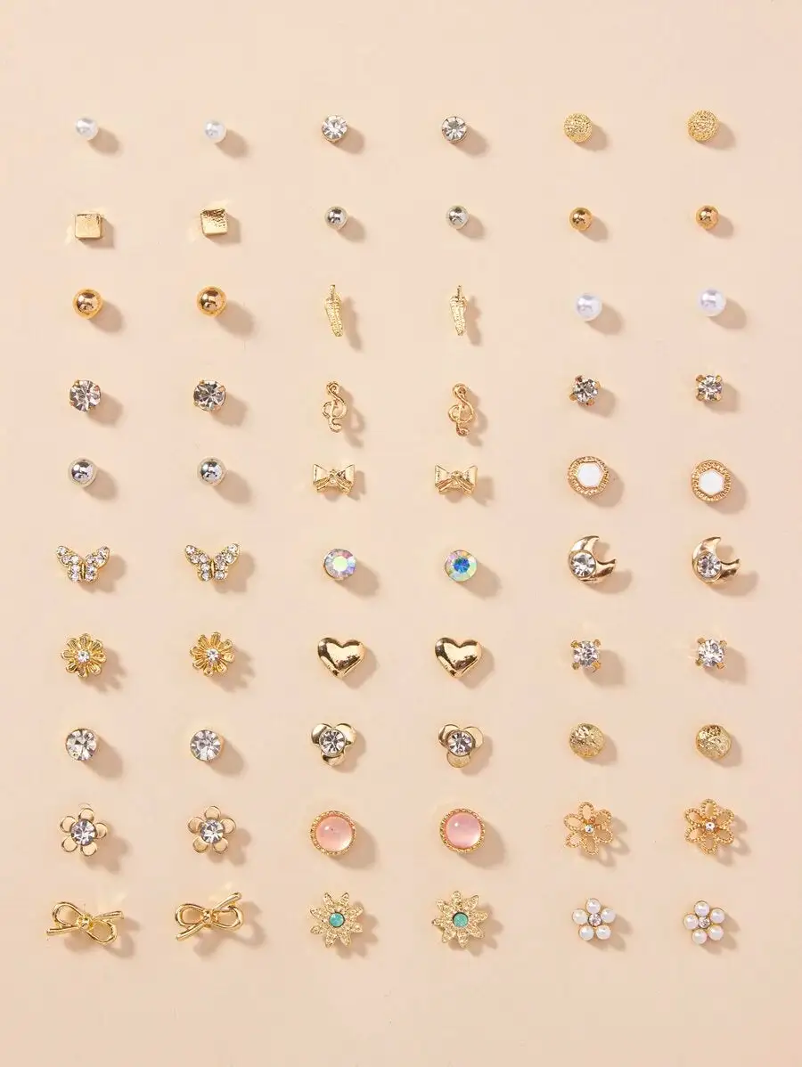 Lightweight Decorative Stud Earrings