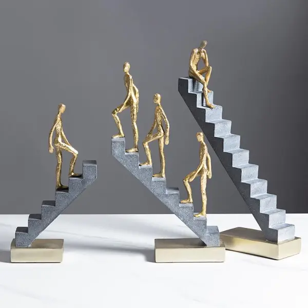 Elongated Resin Accent Sculpture