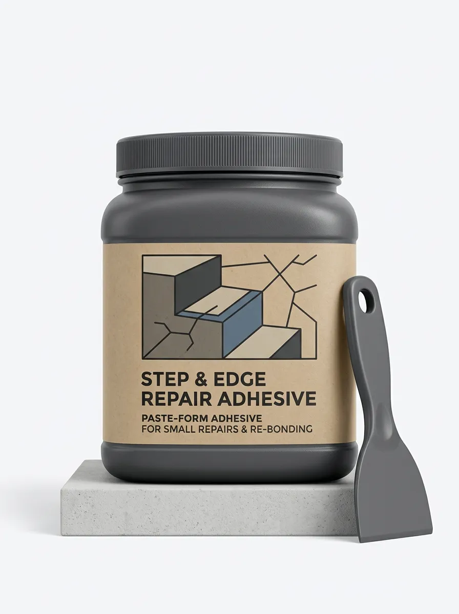 Step-and-Edge Paste Step Repair Adhesive