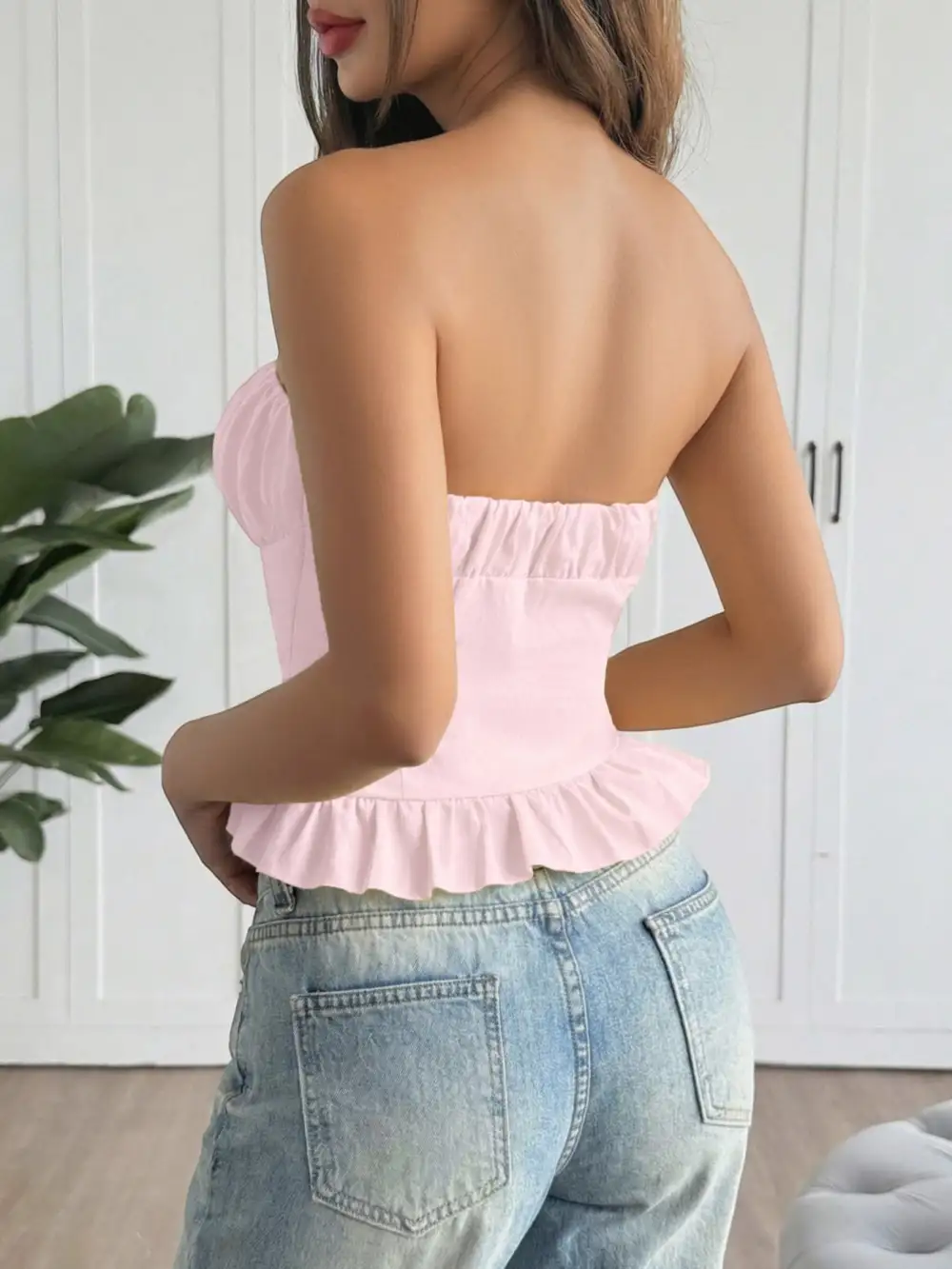 Ruffled Tube Top