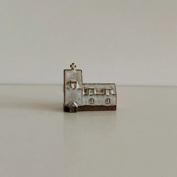 Handcrafted Ceramic Church Ornament