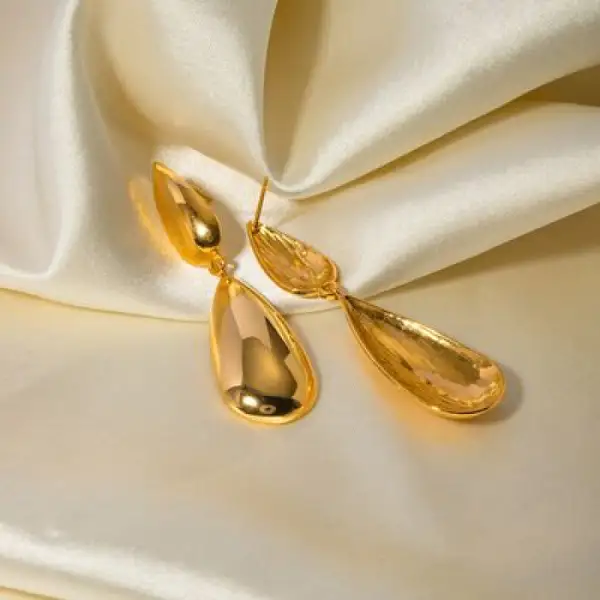 Classic Stainless Steel Dangle Earrings