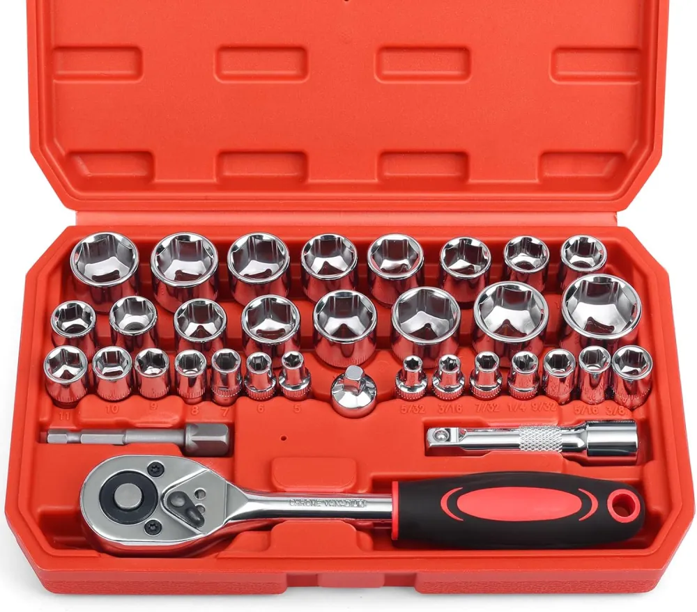 Ratchet Socket And Bit Tool Set