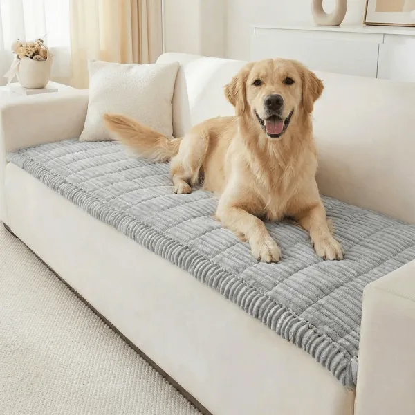 Plush Pet Sofa Cover