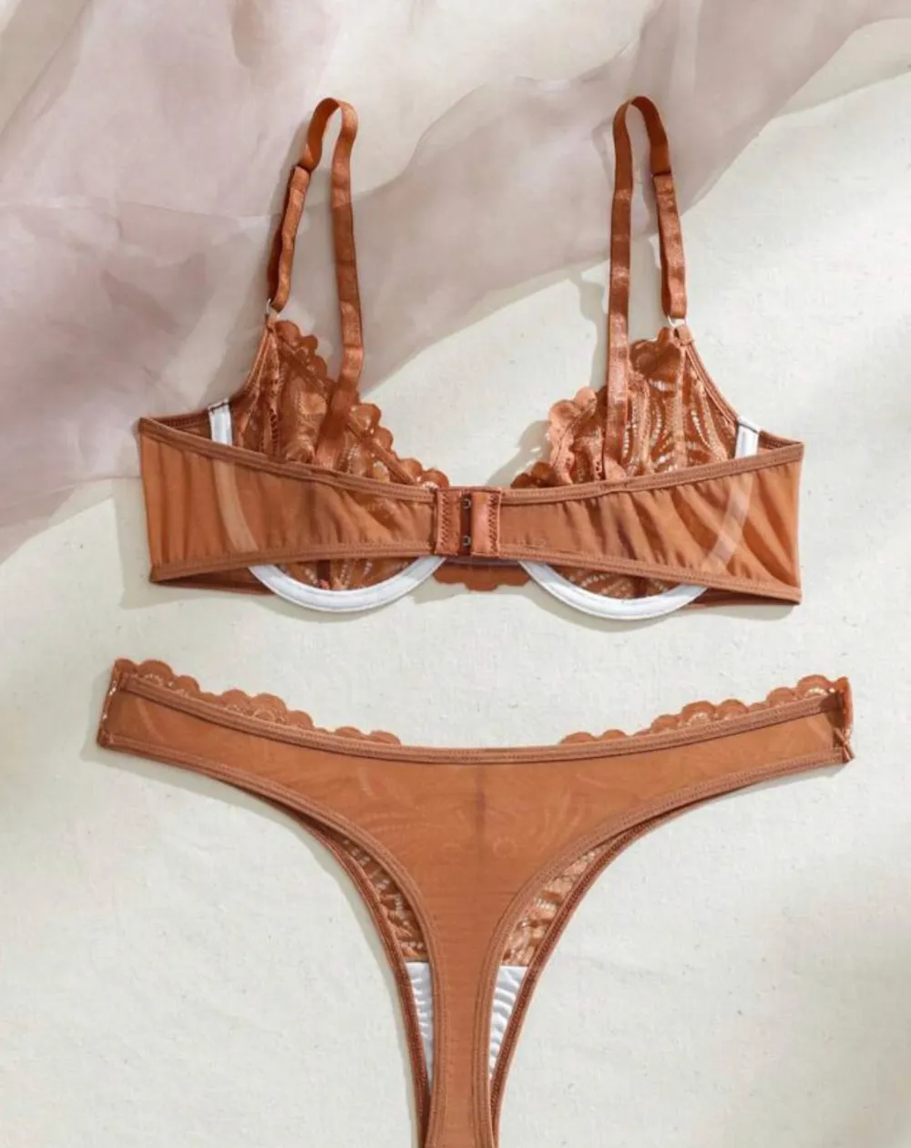 Sculpted Silk Lingerie Set