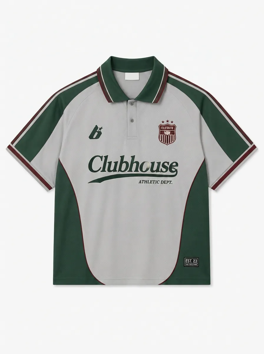Unisex Clubhouse Athletic Dept Logo Printed Polo Shirt