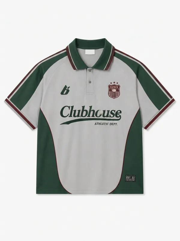Unisex Clubhouse Athletic Dept Logo Printed Polo Shirt