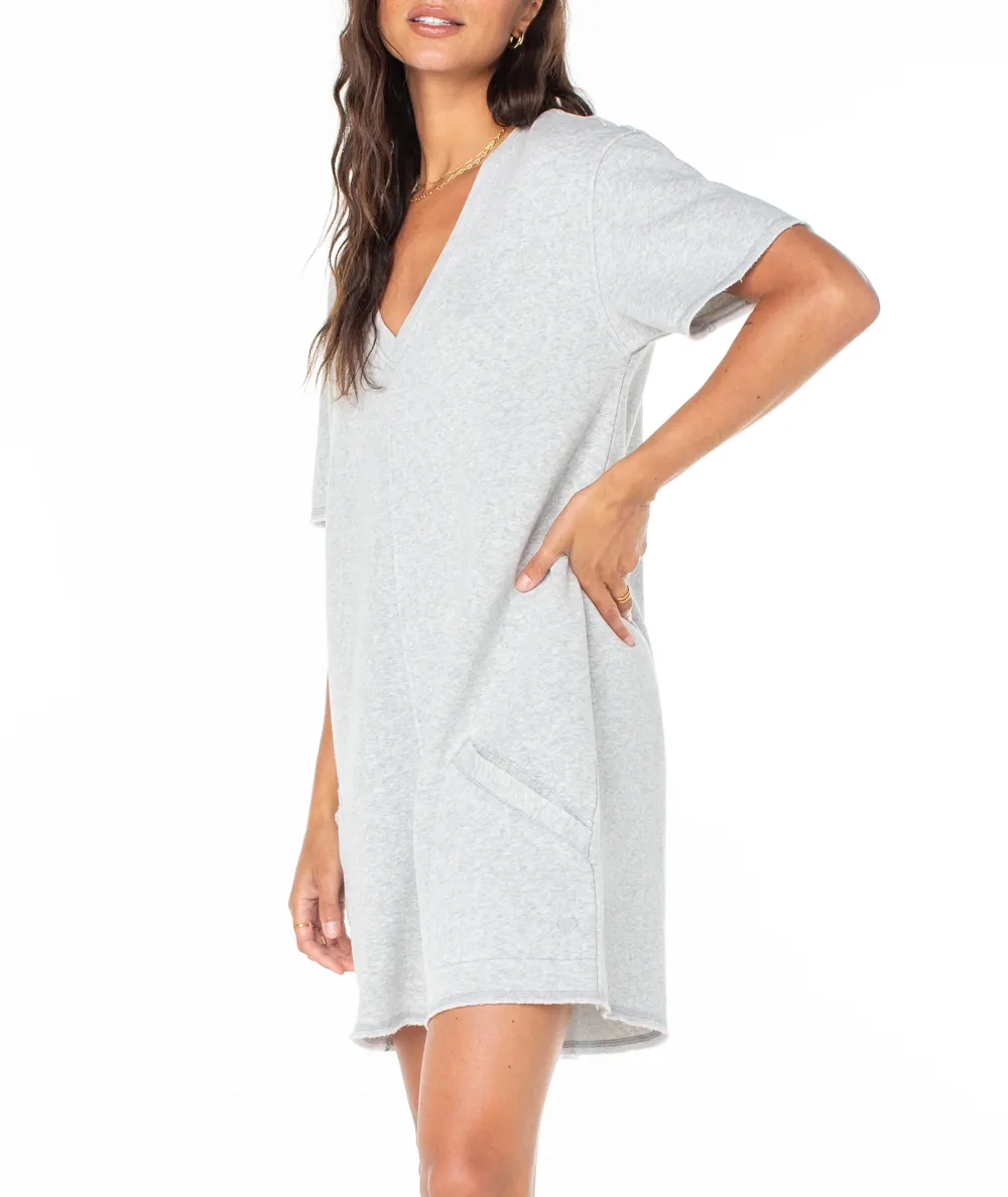Solid-Color Soft Quick-Drying Women's One-Piece Dress