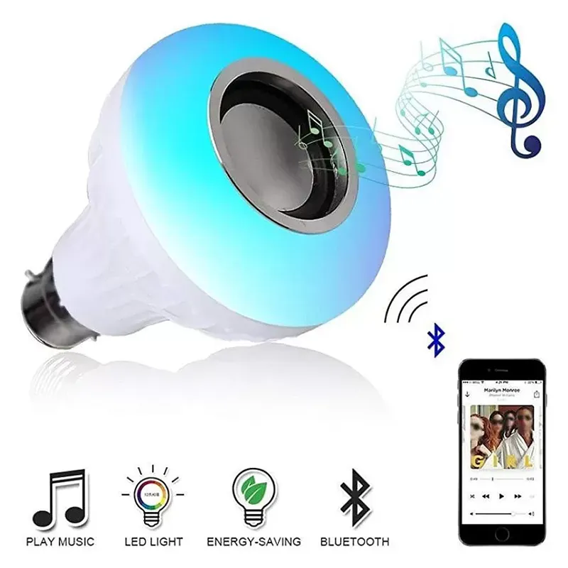 LED Music Light Bulb with remote control Colour Changing