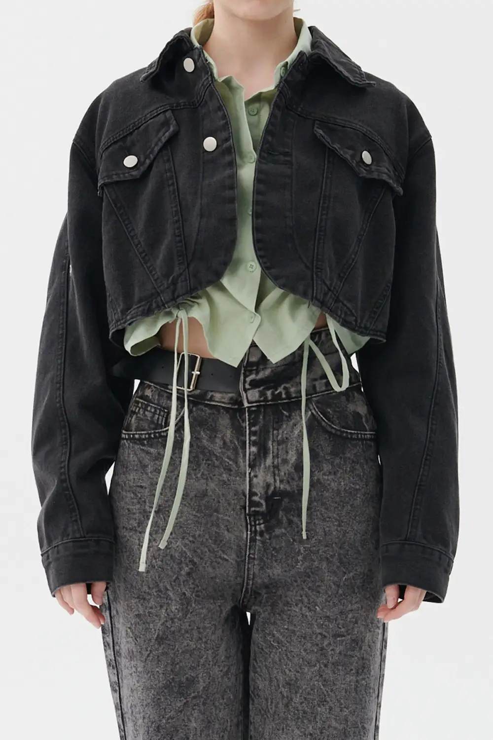 Denim Cropped Jacket