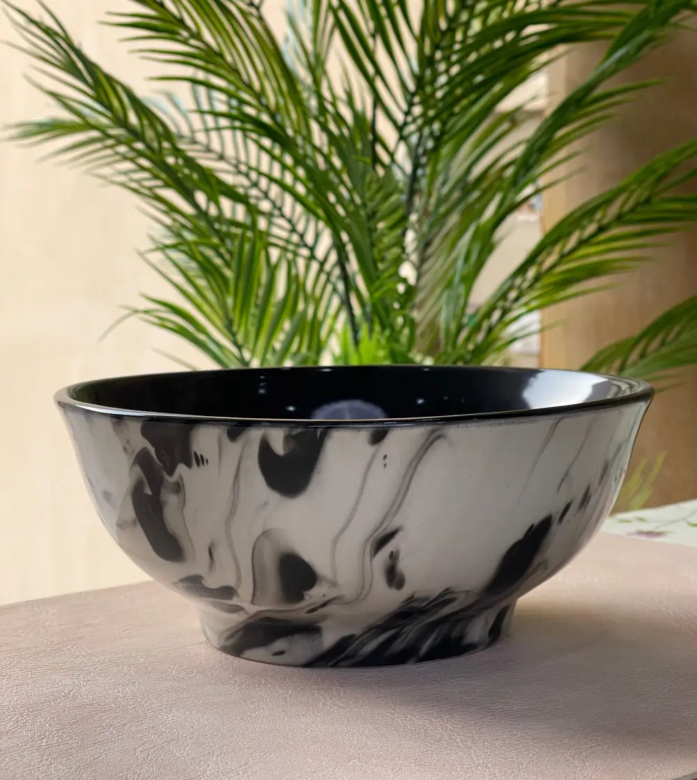 Relaxed Table Round Ceramic Dining Bowl