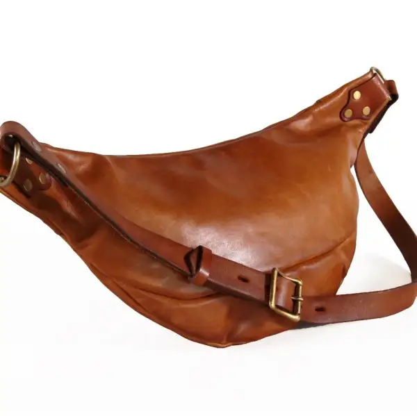 Brown Leather Crossbody Bag