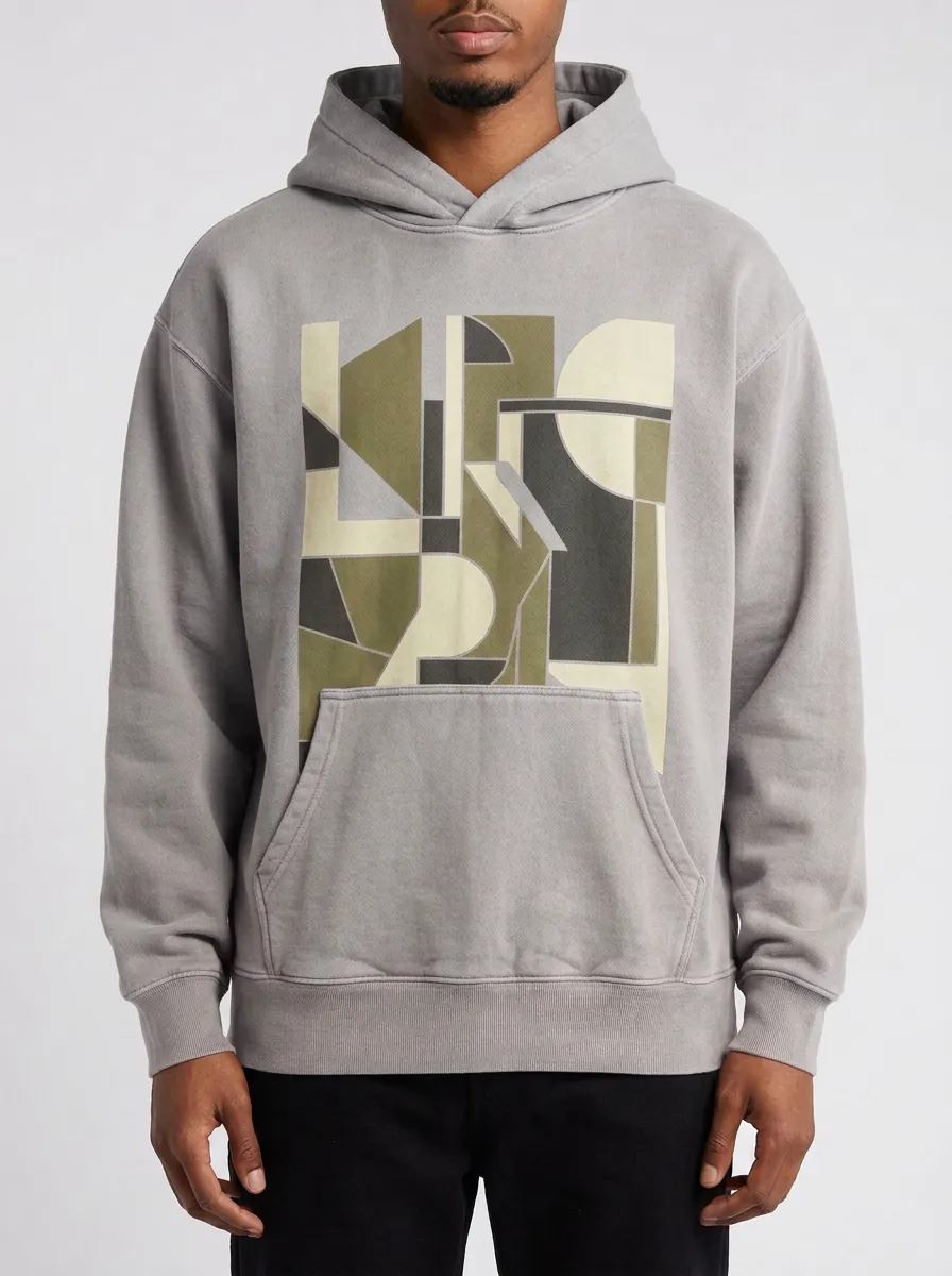 Easy-Layer Abstract Geometric Art Hoodie