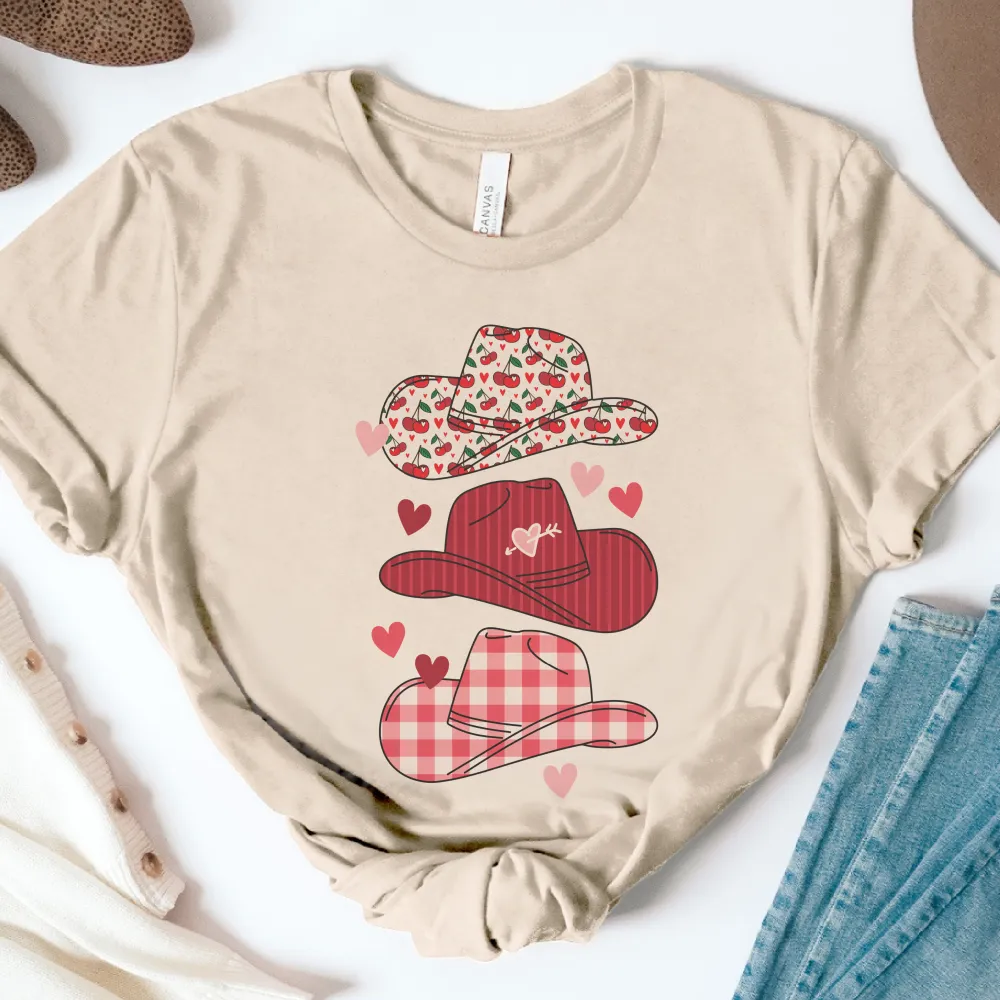 Western Hat Cowboy Graphic T-Shirt