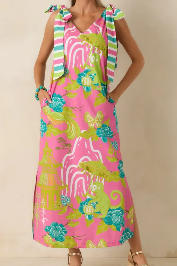 Relaxed Finish Maxi Dress