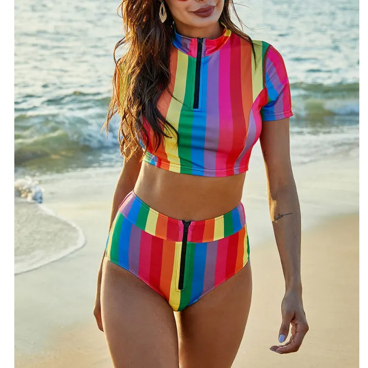 Women's Contrast Swim Set