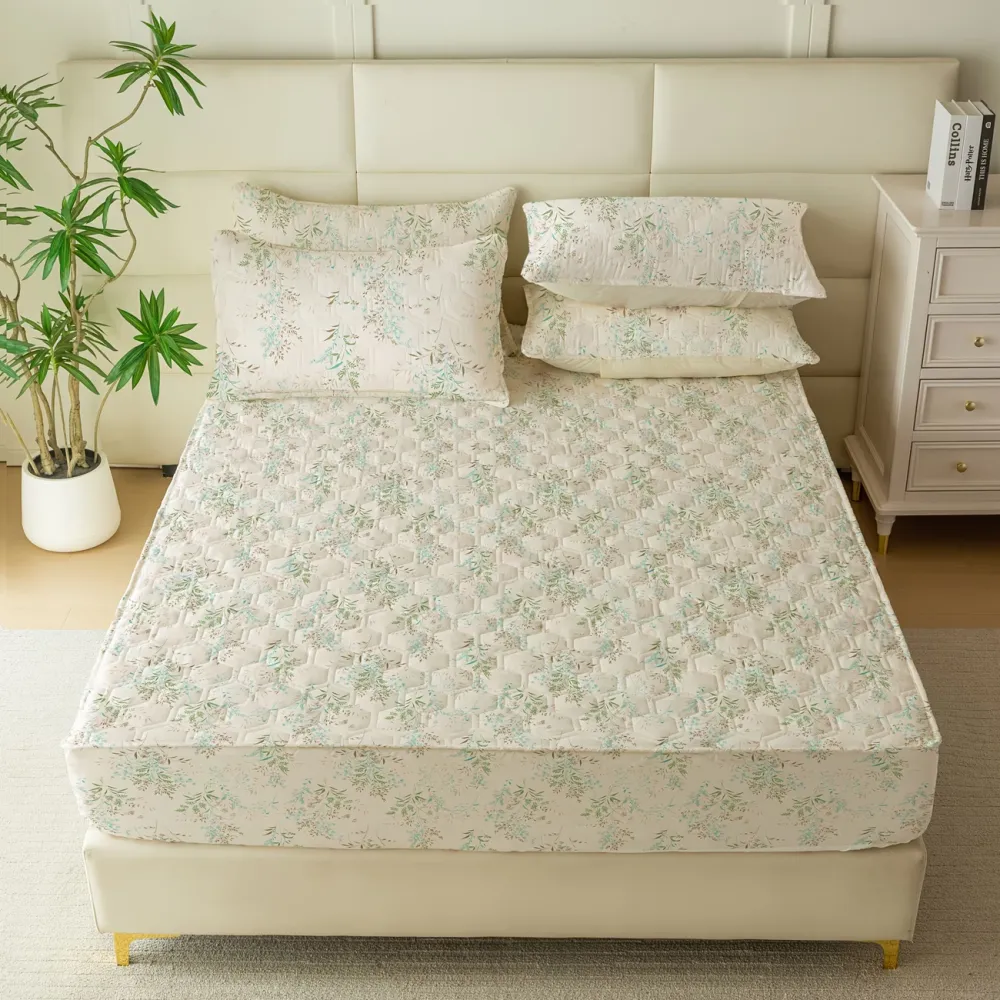 Botanical Quilted Fitted Sheet