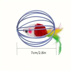 3 Pack Rolling Wire Ball Cat Toy