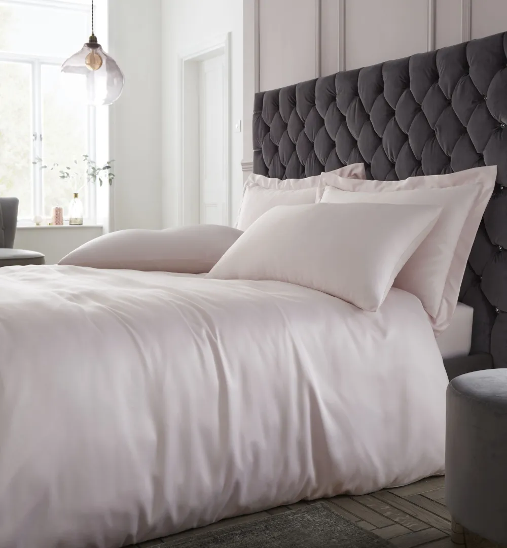 Refined Bedroom Printed Satin Duvet Cover Set