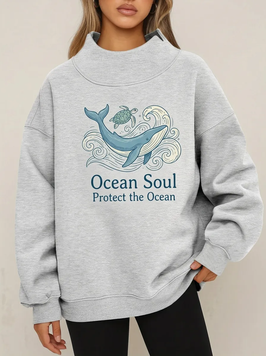 Ocean Soul Whale Sweatshirt Classic
