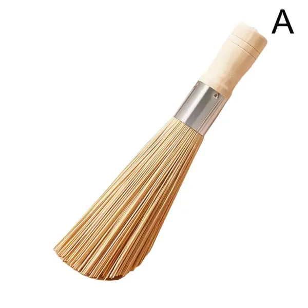 1/2Pcs Natural Bamboo Pot Brush Long Handle
