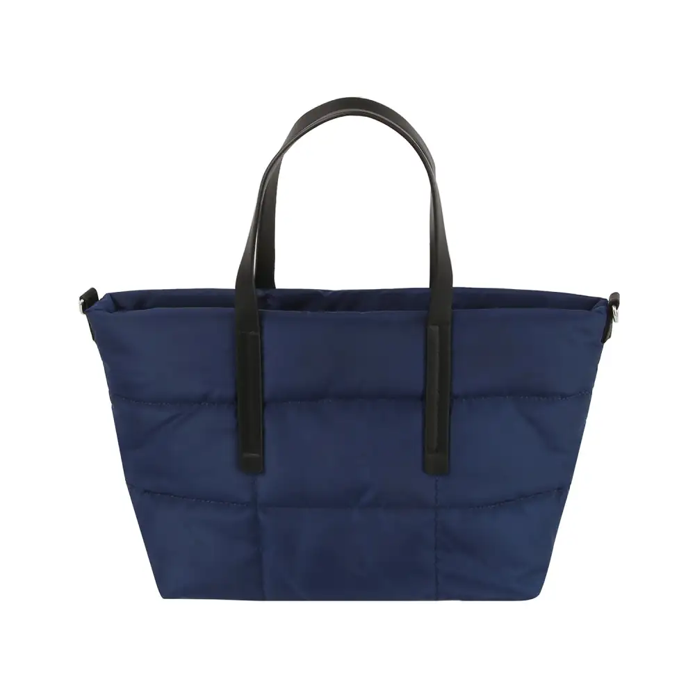 Quilted Pocketed Padded Nylon Tote Bag