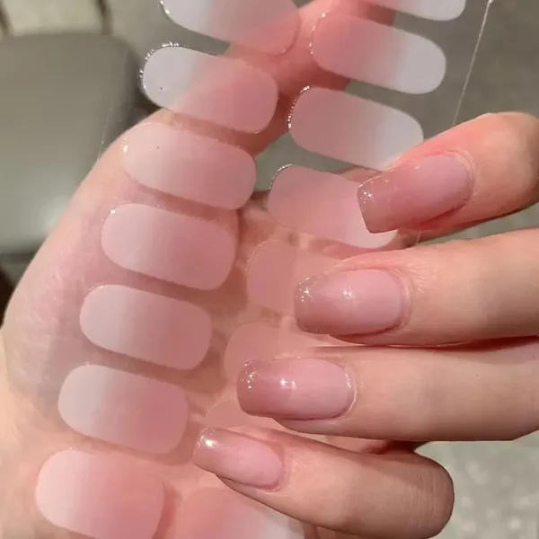 Design Baking-free Nail Stickers French Style