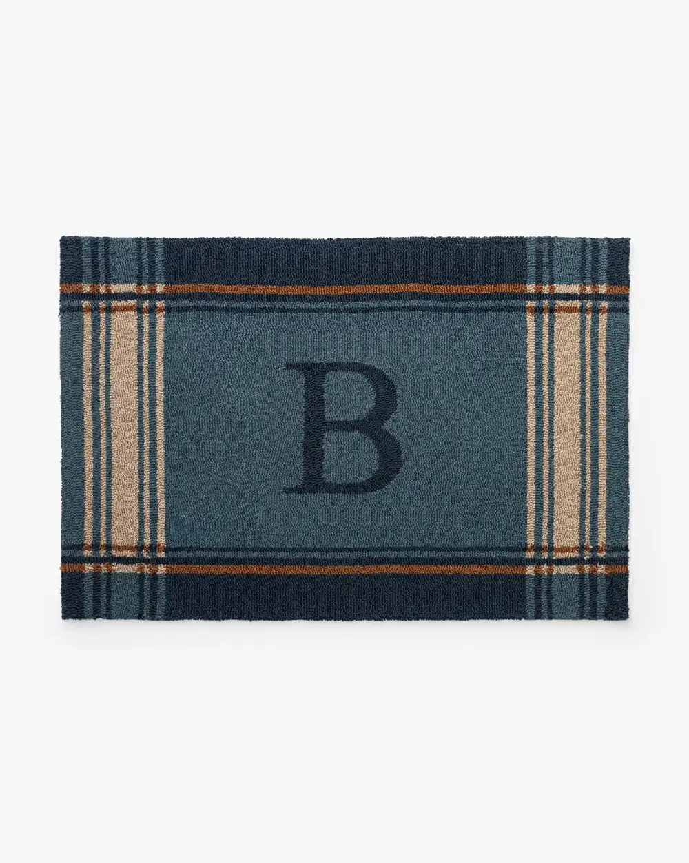 Personalized Plaid Doormat