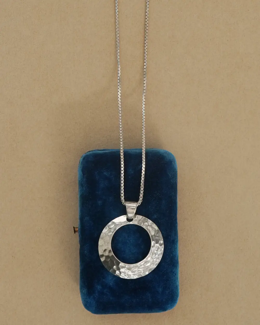 Chain Necklace with Circle Charm